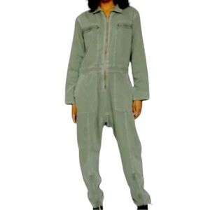 Sandrine Rose x Free People army green jumpsuit